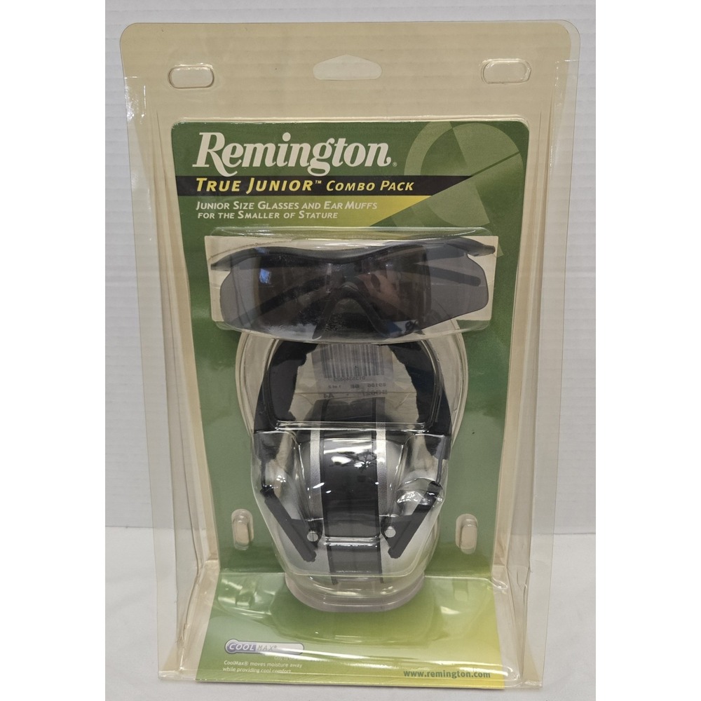 Remington True Junior Combo Pack Youth Shooting Glasses & Ear Muffs Set NIB